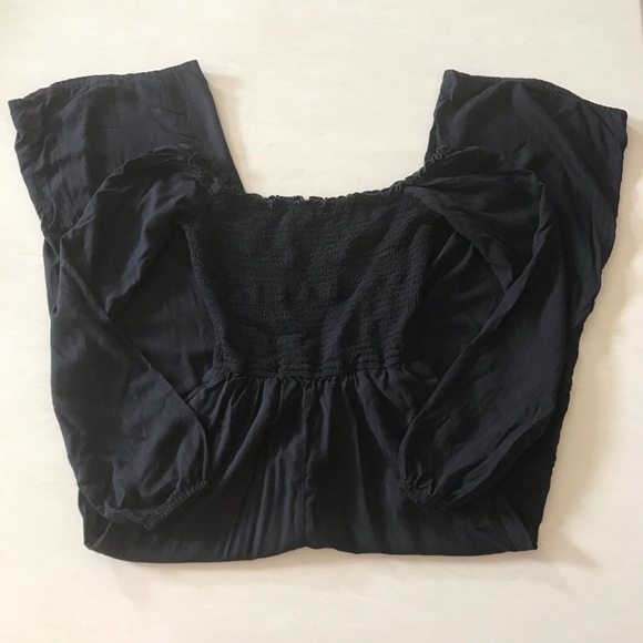 Hollister Off the Shoulder Black Jumpsuit - Picture 2 of 6